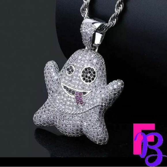 Urban Legend Other - 18k White Gold Pave Ghost Pendant